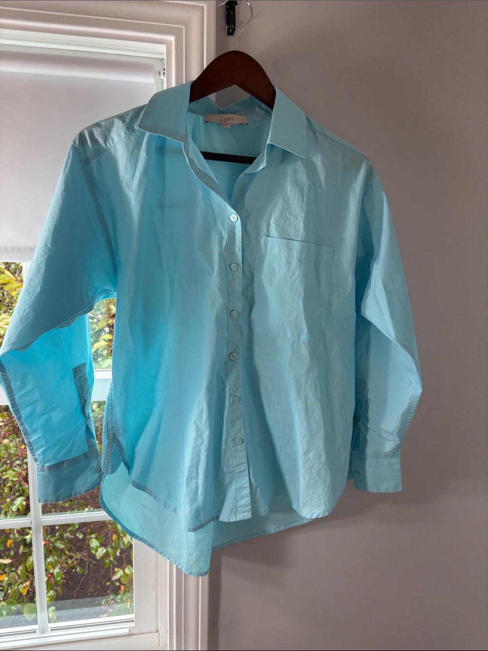 LOFT Light Blue Button-Down Shirt for Kids